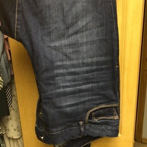 Plus size blue jeans
